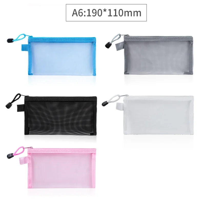 Mesh Zipper Pouch Clear