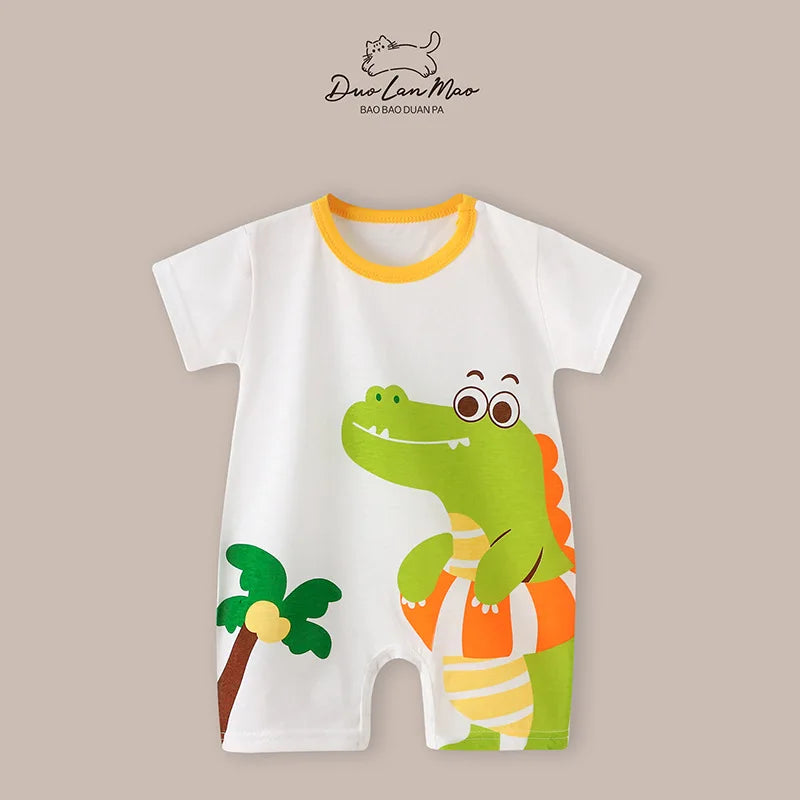 Baby Boy Clothes Summer Cotton Formal Romper