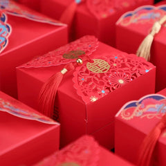 Retro Red Chinese Style Candy Boxes