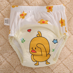 6 Layers Cute Cartoon Training Pants Baby Washable Underwear Infant Breathable Reusable Nappies