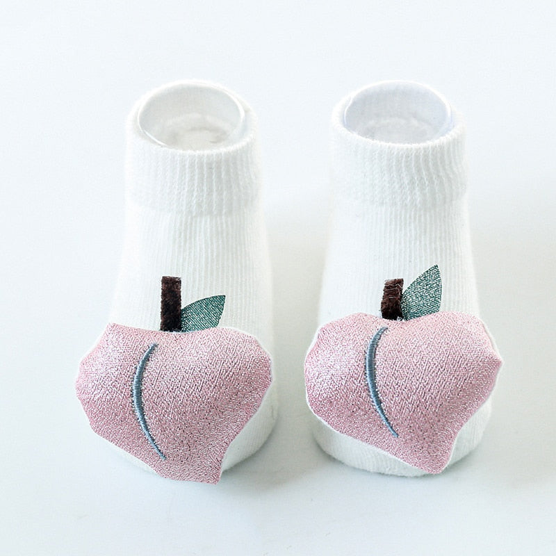 Cute baby boy girl socks kids newborn Infant Toddler Floor Socks