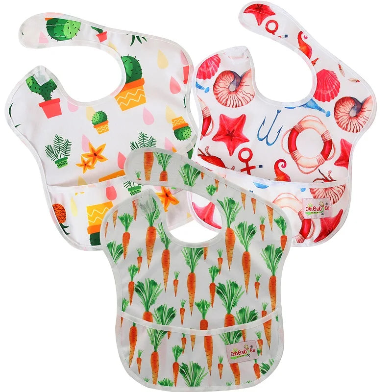 Baby Feeding Bib Apron Waterproof