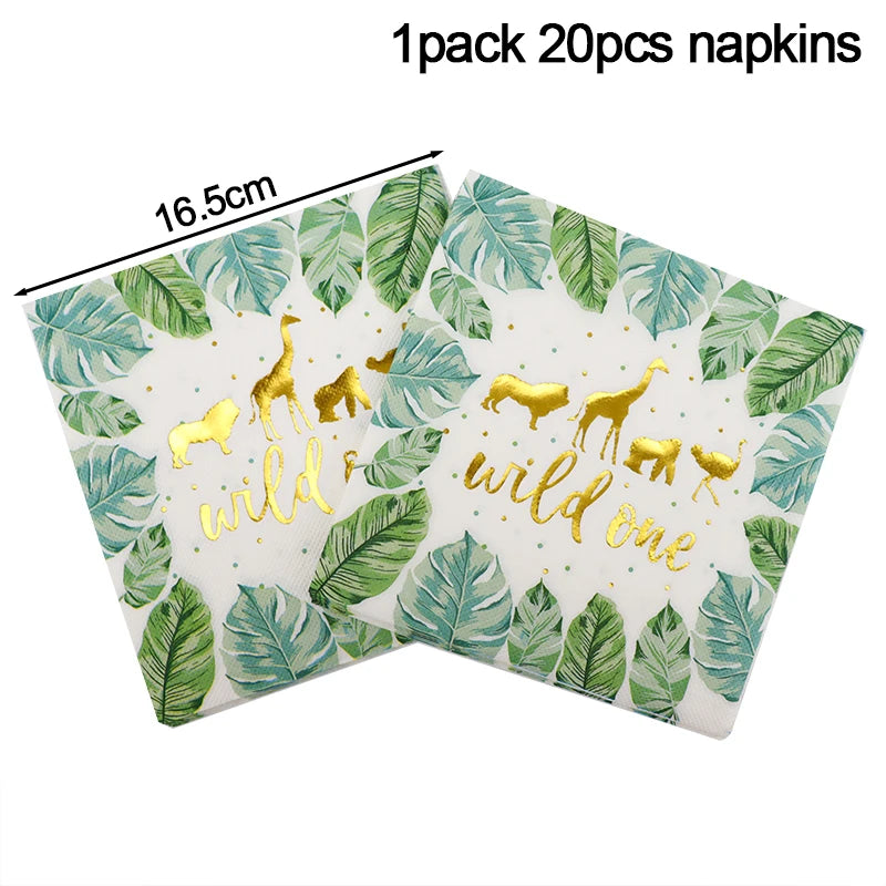 Wild Jungle Kids Party Napkins