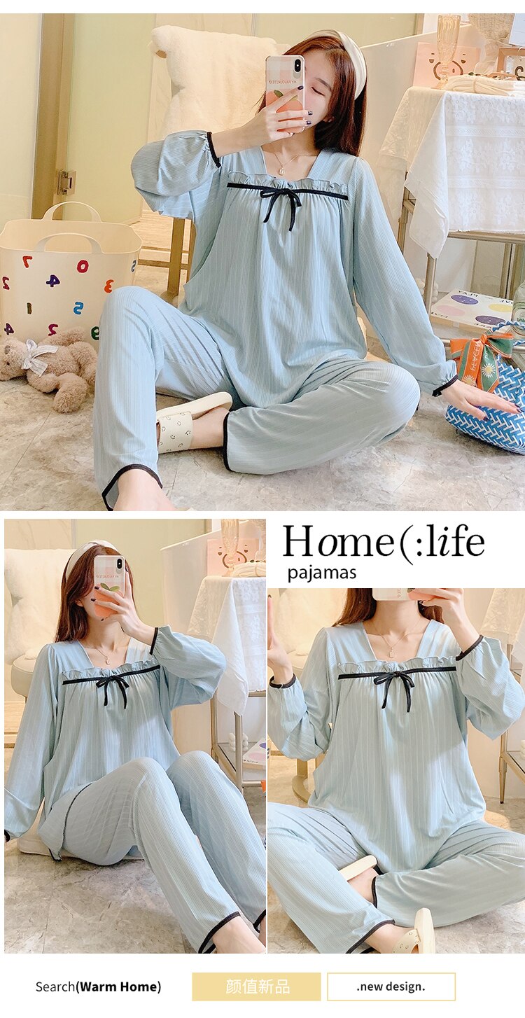 Milk Cool Maternity Nursing Sleepwear Sets Pregnant Women Pajamas