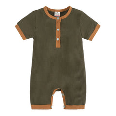 Solid Baby Boy romper Cotton Linen Infant  3-18 Months