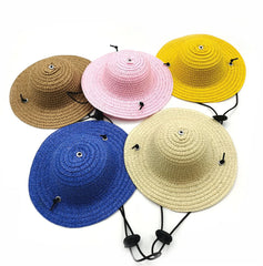 Mini Pet Dogs Mexican Straw Hat