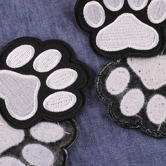 Dog Paw Embroidery Patch