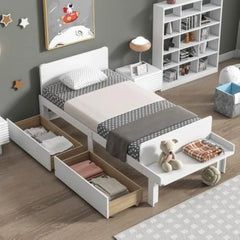 Twin Size Wooden Bed