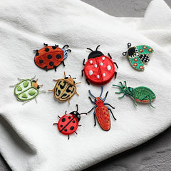 Embroidered Insects Ladybug Small Patches