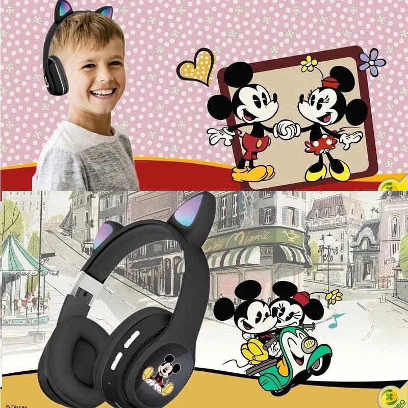 Kids Figures Mickey Mouse LED Headphones