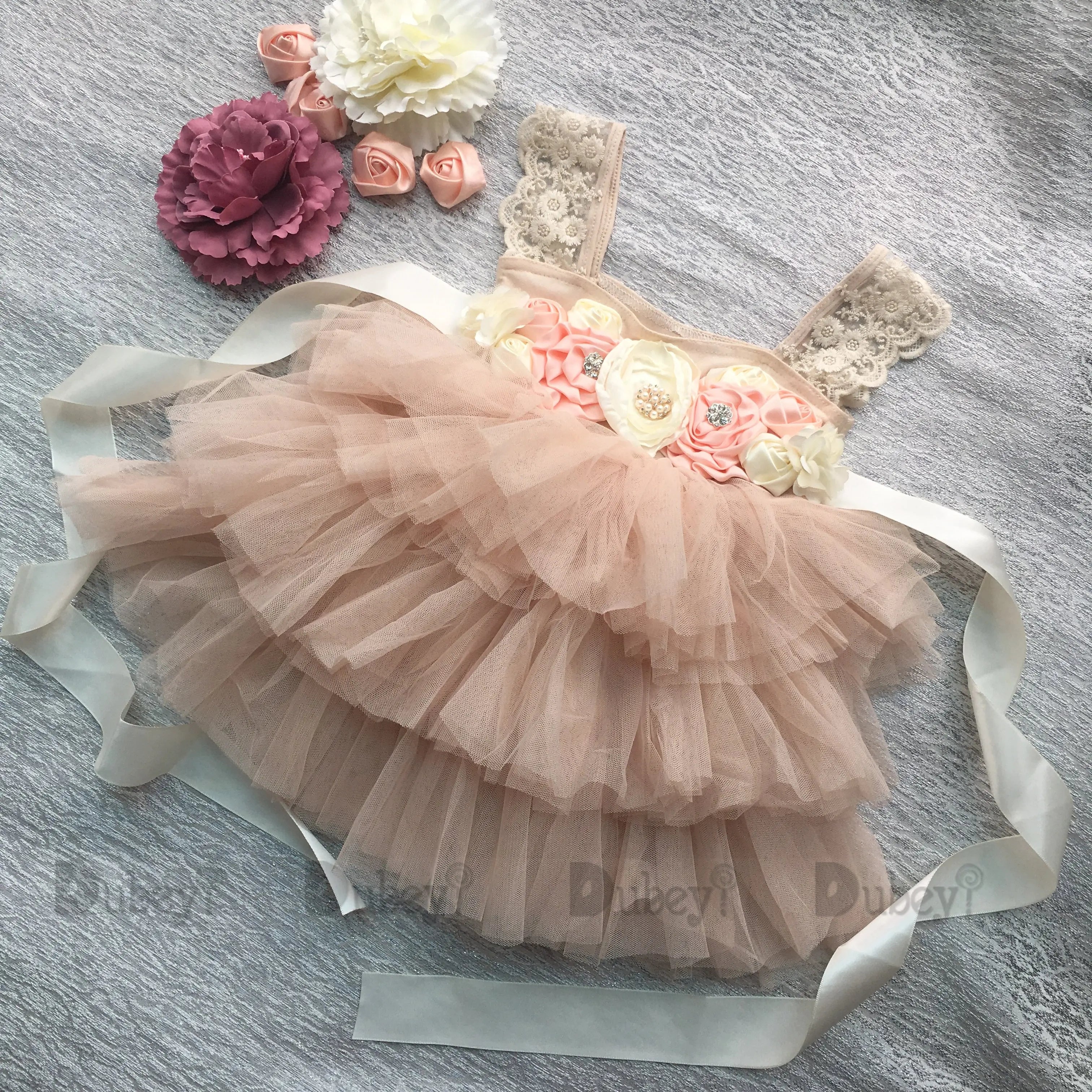 Vintage Princess Girl Birthday Party Dress