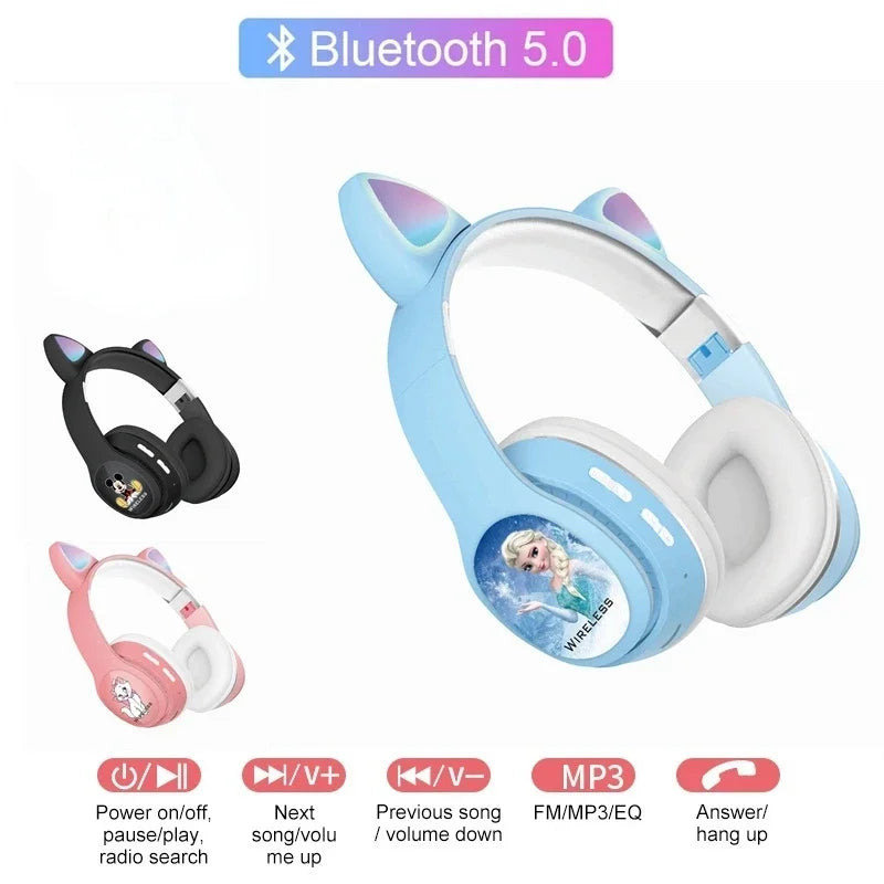 Kids Figures Mickey Mouse LED Headphones