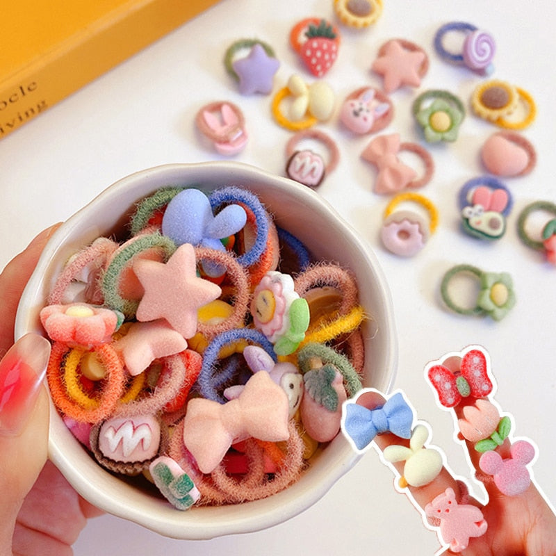 10/20 Pcs/Set Baby Girls Cute Cartoon Flower Thumb Ring