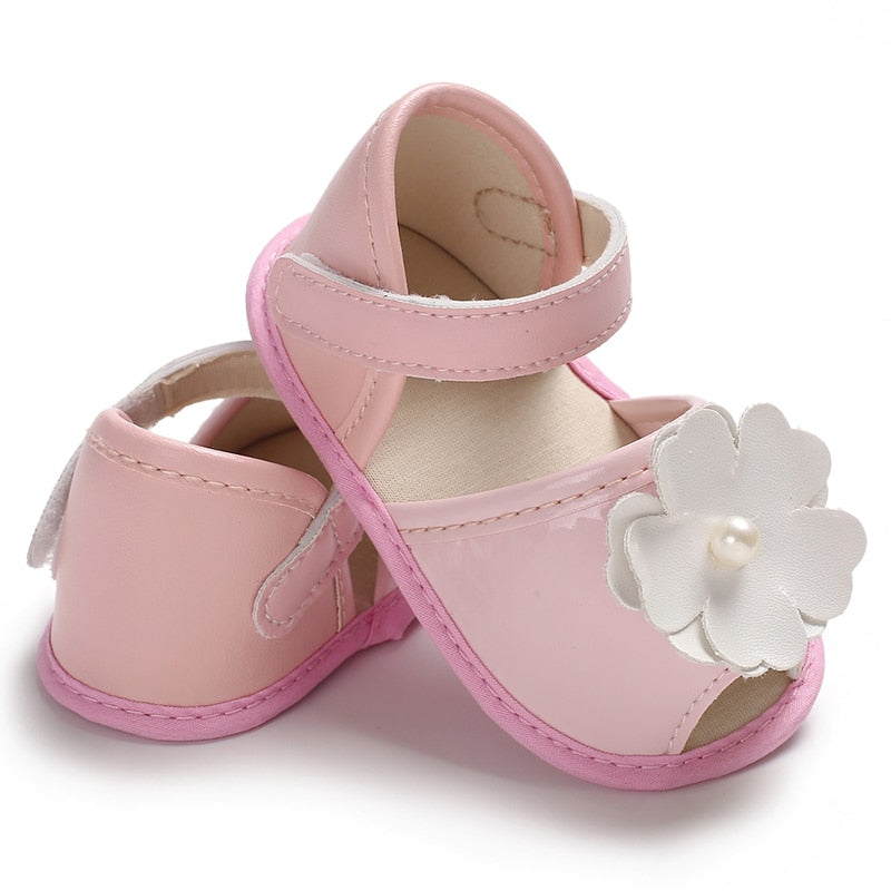 Classic Newborn Pink Baby Girl First Walking Shoes