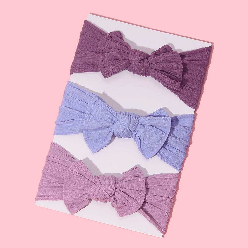 3Pcs/Lot Baby Headband Sets Bow