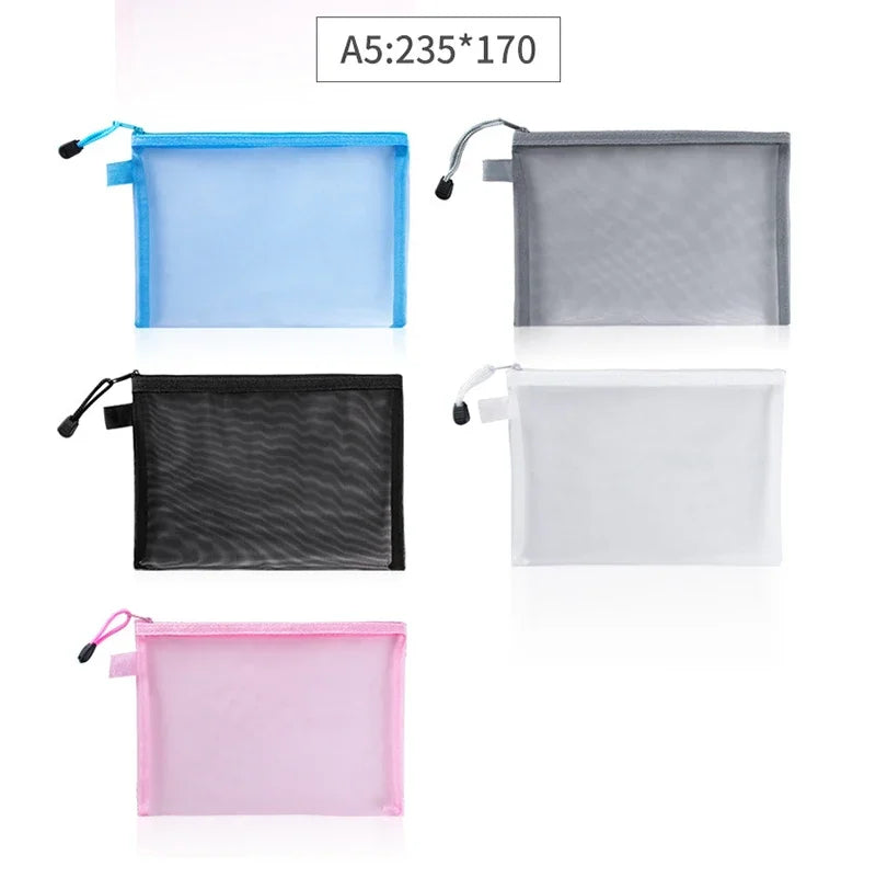 Mesh Zipper Pouch Clear