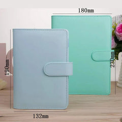 Macaroon Color A6/A5 PU Leather Binder