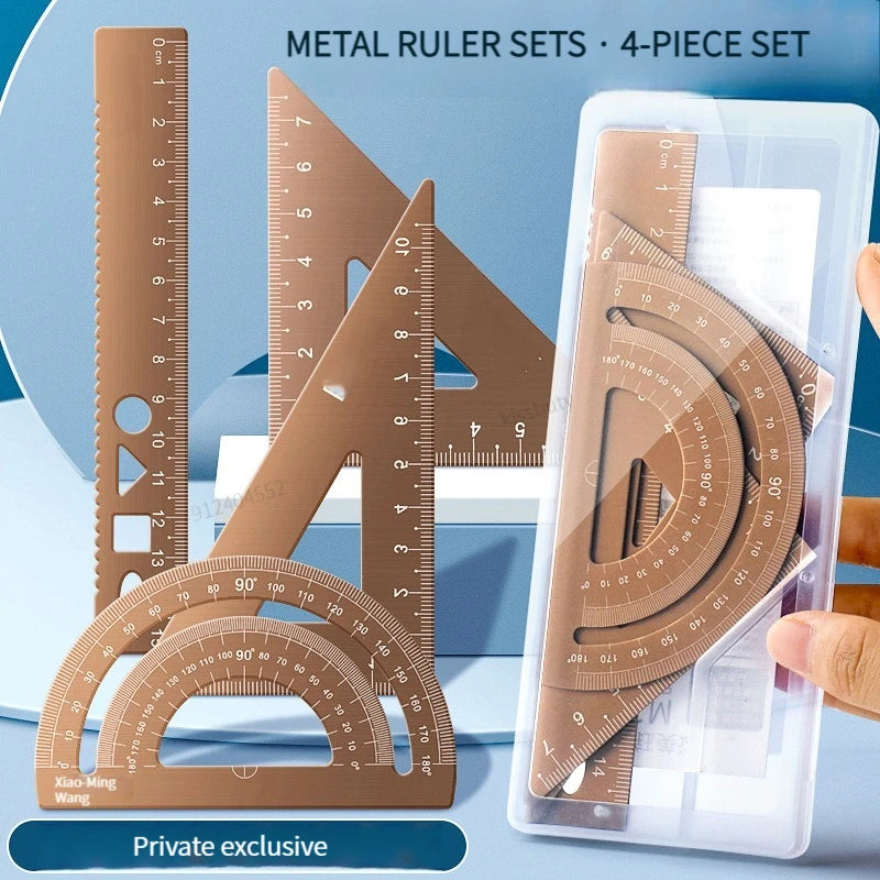 4 In 1 Aluminium Alloy Ruler