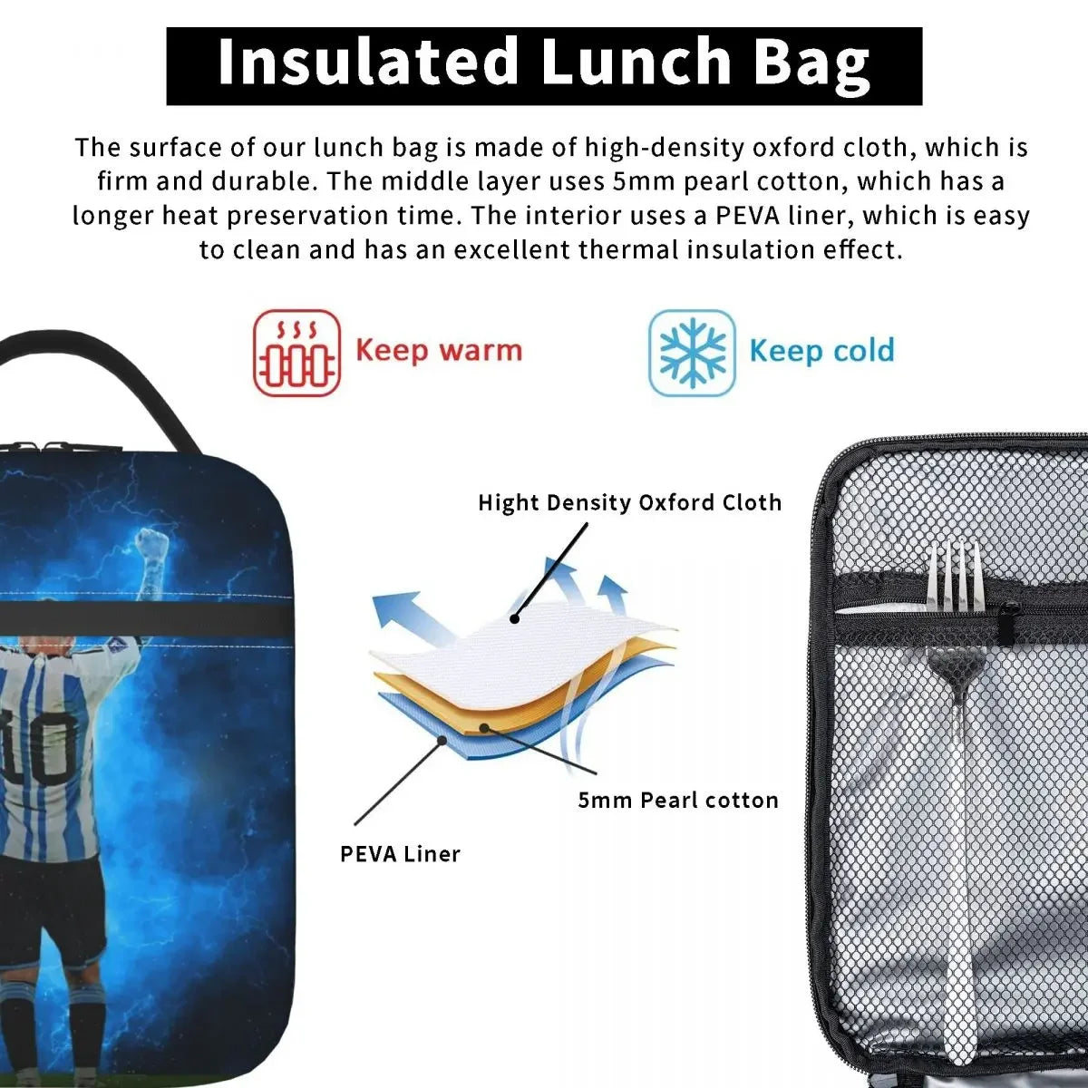 Messi Goal Celebration Lunch Bag