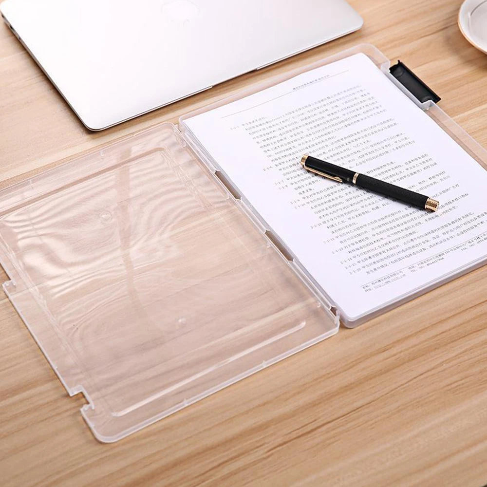 Anti-skid Buckle Clear Portable File Storage