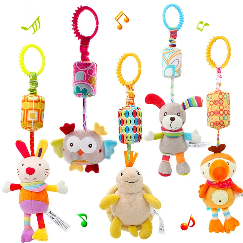 Baby Sensory Hanging Rattles Soft Learning Toy Plush