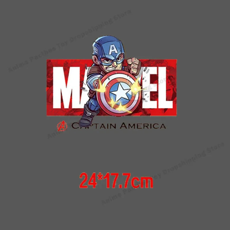 Cartoons Marvel Thermal Stickers