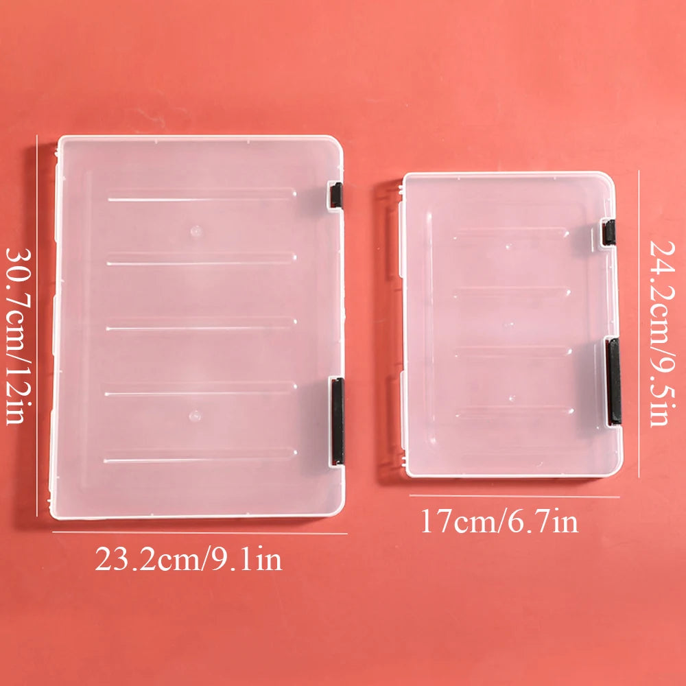 Anti-skid Buckle Clear Portable File Storage