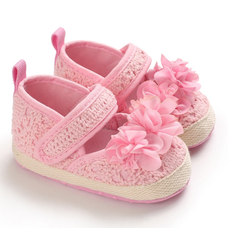 Classic Newborn Pink Baby Girl First Walking Shoes