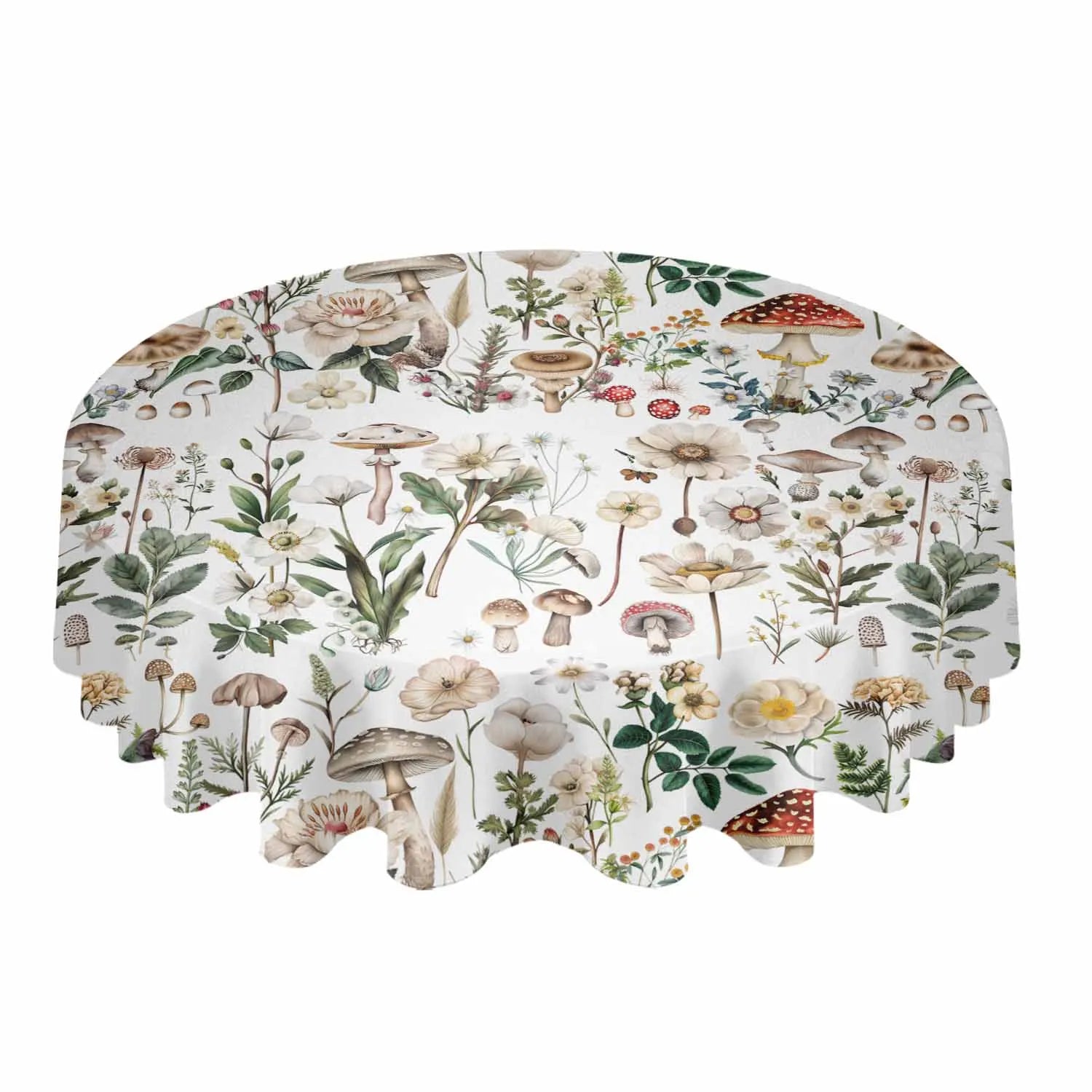 Mushroom Plant Waterproof Tablecloth