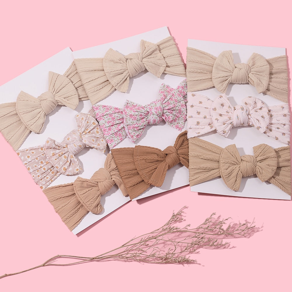 3Pcs/Lot Baby Headband Sets Bow