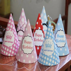 10pcs kids rainbow birthday party hat