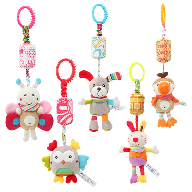 Baby Sensory Hanging Rattles Soft Learning Toy Plush