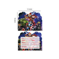 Avengers Theme Invitation Mini Greeting Card