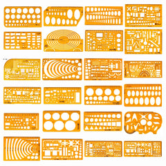 Durable K Resin Drawing Design Ruler