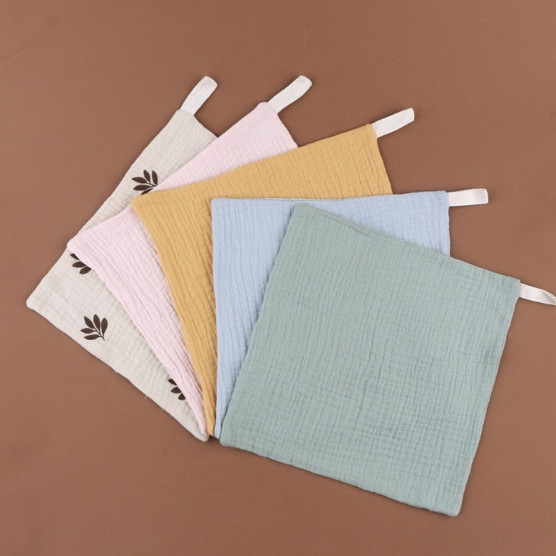 5 Pcs Baby Towels Muslin Cloth Hand Face Wipes