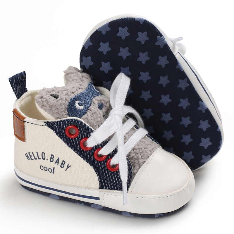 Baby Shoe Boy Girl Baby Cute Animal Face First Baby Ankle Boot Cotton