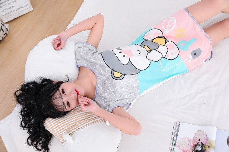 Printed Cartoon Sexy Sleepwear Lingerie Cute Nightdress