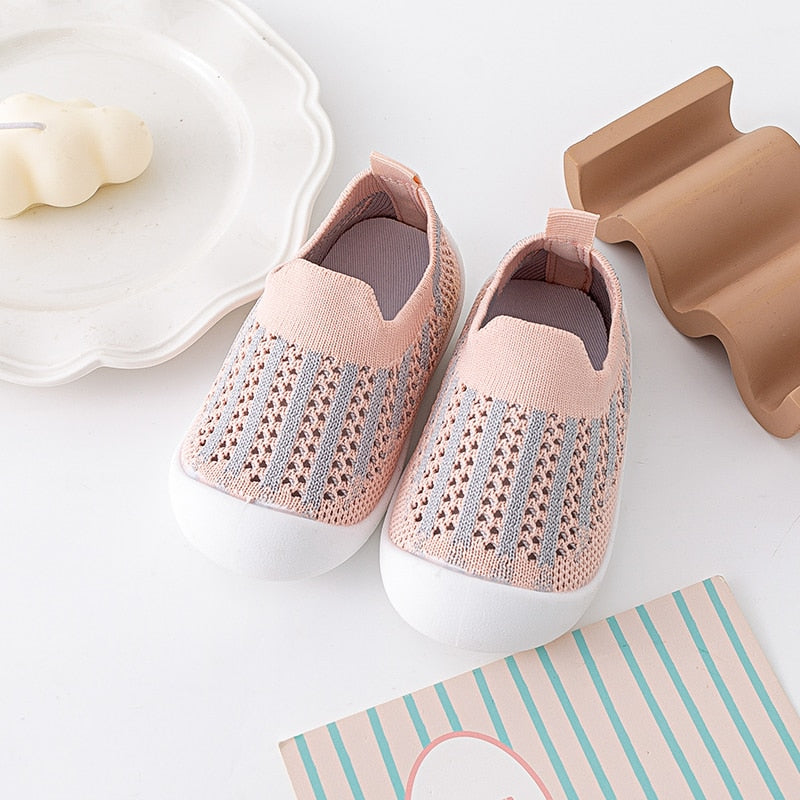 Spring Baby Shoes Mesh Knit Breathable Kid Girls Boys