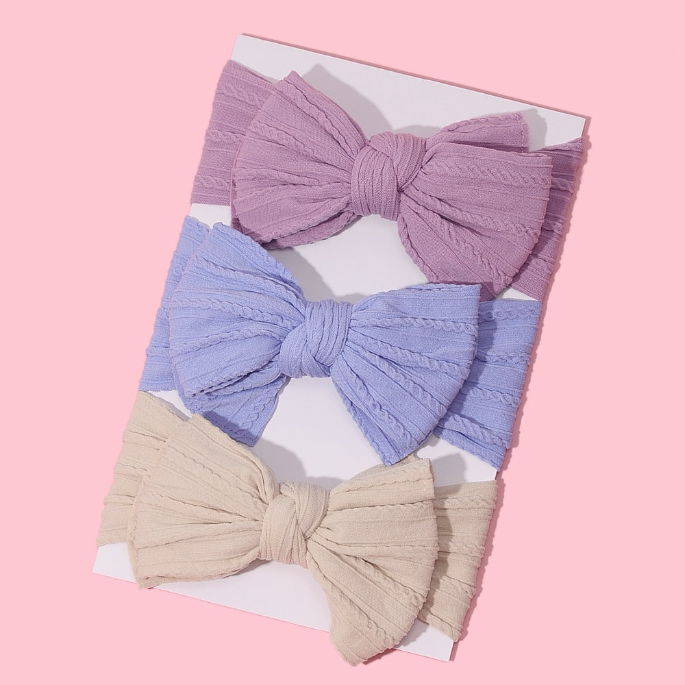 3Pcs/Lot Baby Headband Sets Bow