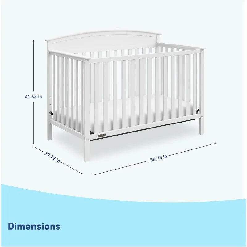 5-in-1 Convertible Crib