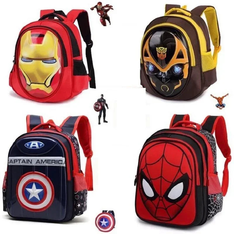 Bumblebee Pattern Marvel Hero Schoolbag