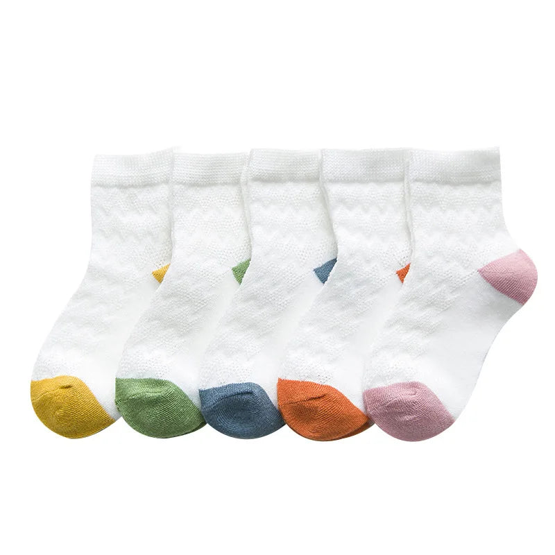 5 Pairs/Lot Children Cotton Socks