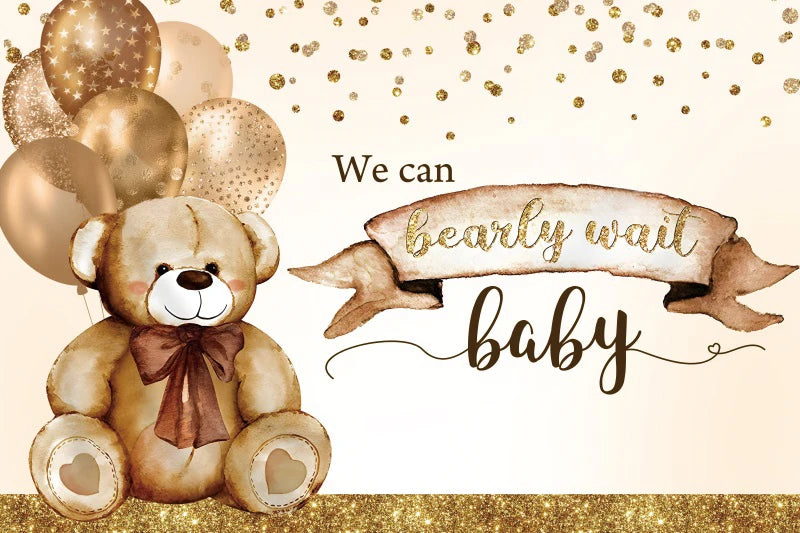 Teddy Bear Baby Shower Backdrops For Photography