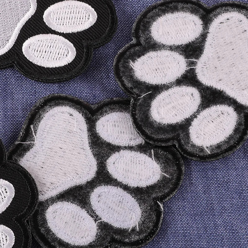 Dog Paw Embroidery Patch