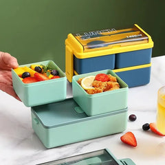 2 Layer Portable Leakproof Lunch Box