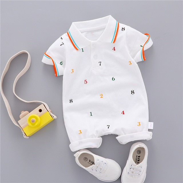 Baby Romper Sport Uniform Infant Kids Cotton Jumpsuit