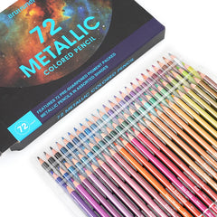 Brutfuner 72Pcs Metallic Colored Pencils