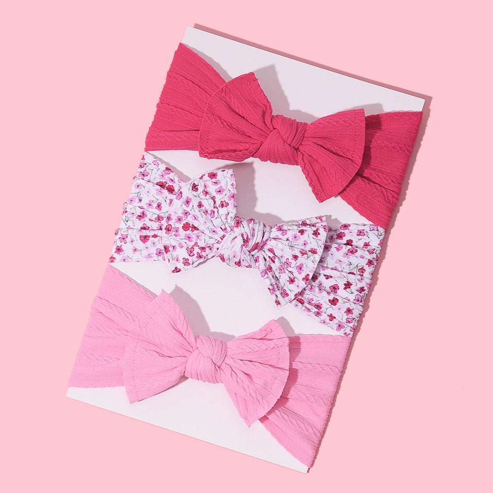 3Pcs/Lot Baby Headband Sets Bow