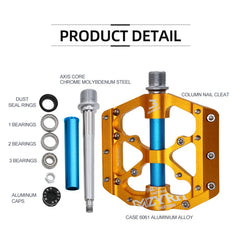 Anti-slip 3 Bearings Ultralight Bicycle Pedals