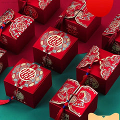 Retro Red Chinese Style Candy Boxes